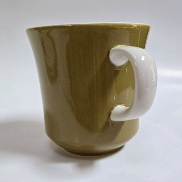 Vintage Mikasa Olive Green Apple Pie Ceramic Cera Stone Cup & Set D1450 - Picture 5 of 10